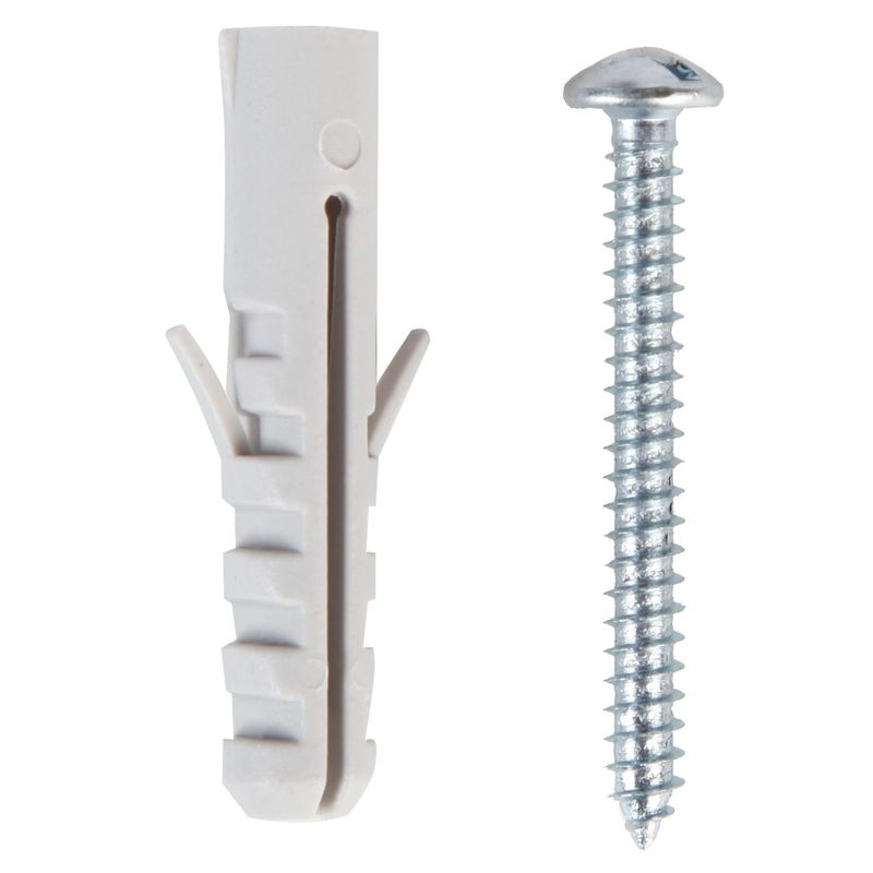 MAMUT - Set de Tarugos + Tornillo Autorroscantes 8 mm. 8x1 1/2" x 25 unid.