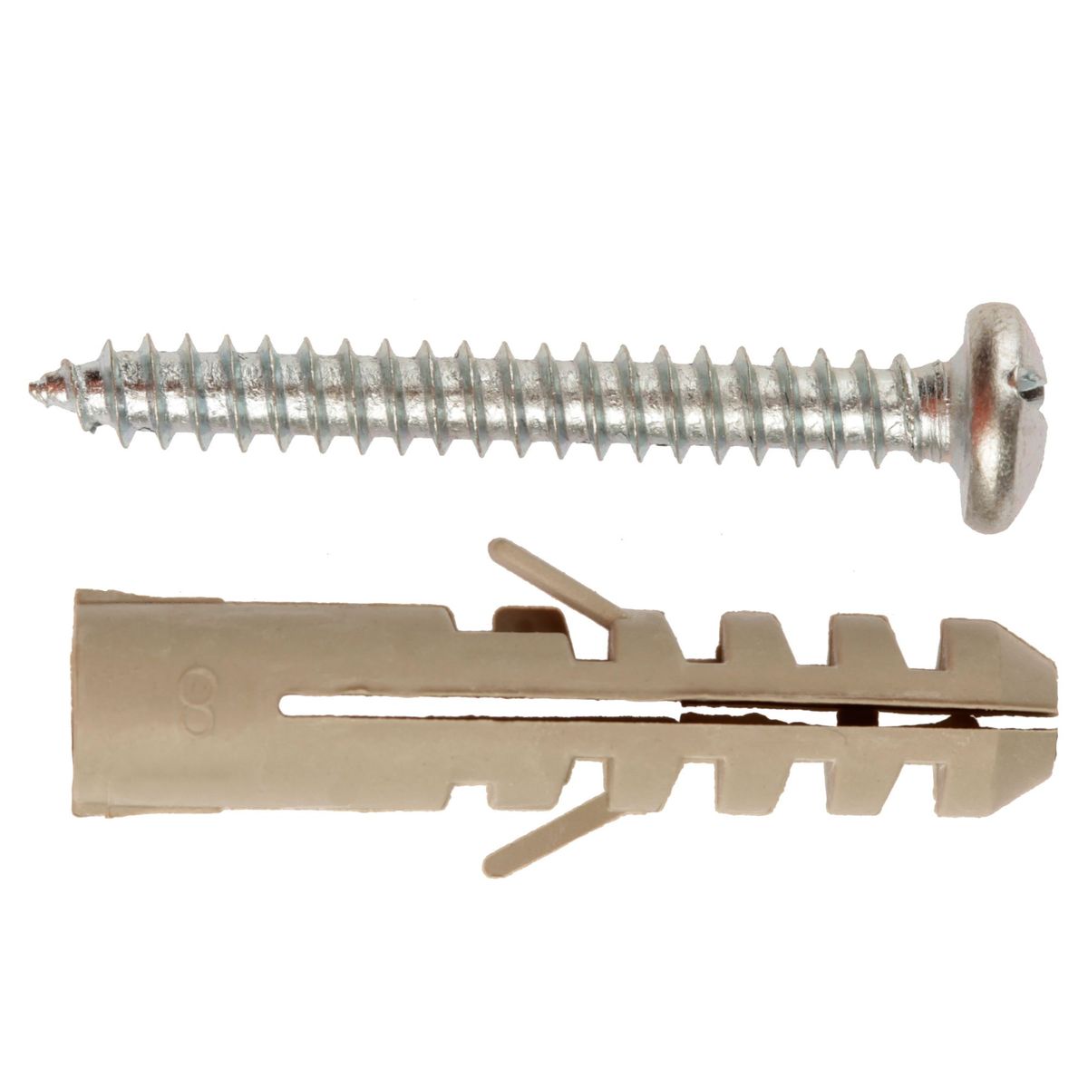 MAMUT - Set de Tarugos + Tornillo Autorroscantes M8 10x1 1/2" x 15 unid.