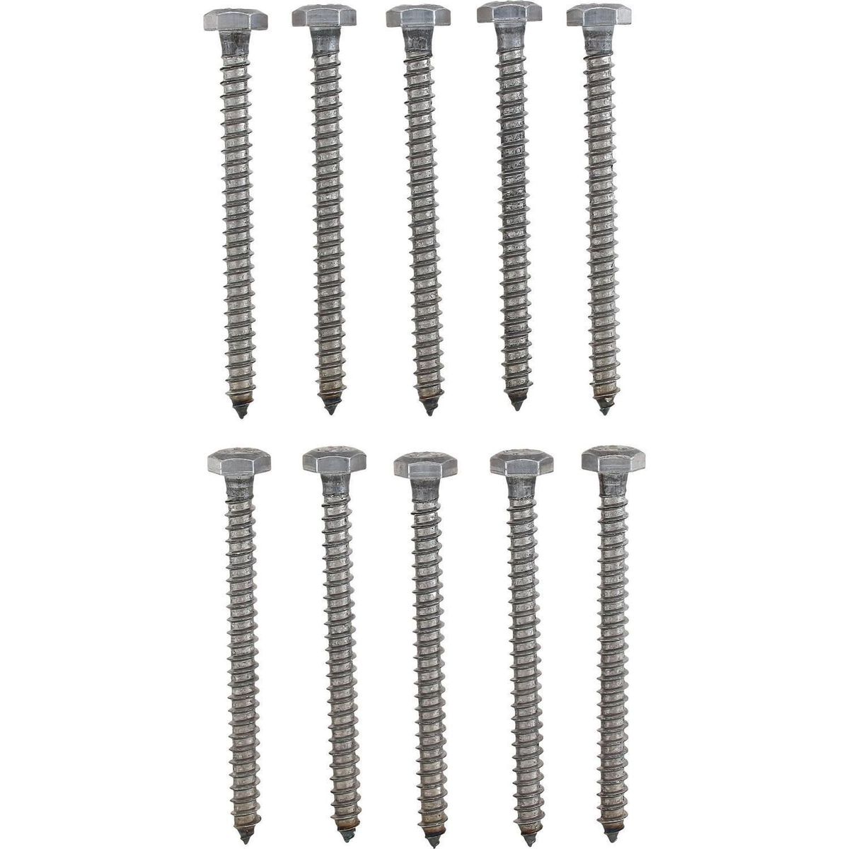 MAMUT - Tirafon Hexagonal 1/4x3 1/2" Zincado x 10 Unidades