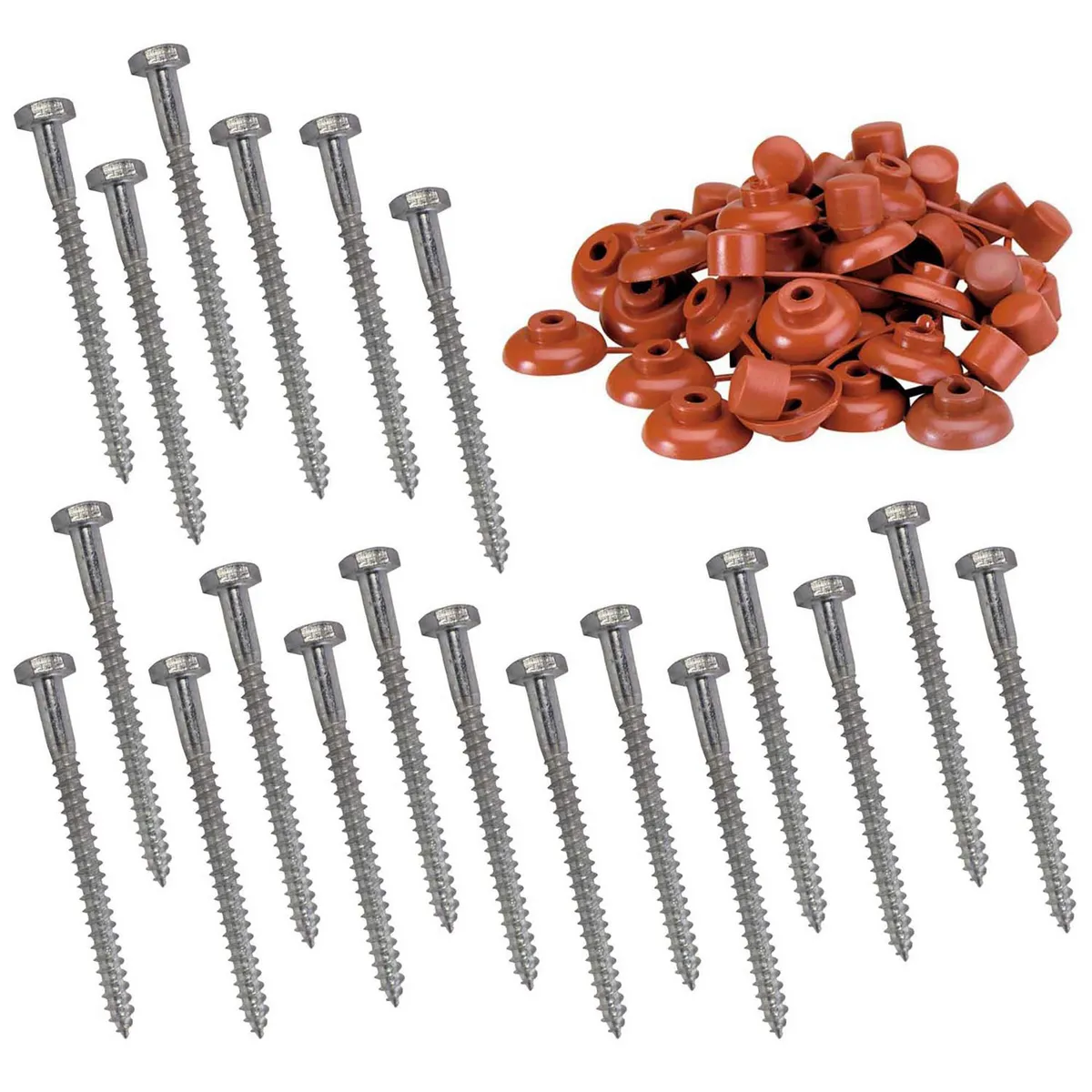 MAMUT - Tirafon con Capuchón 1/4x21/2" x 20 Unidades