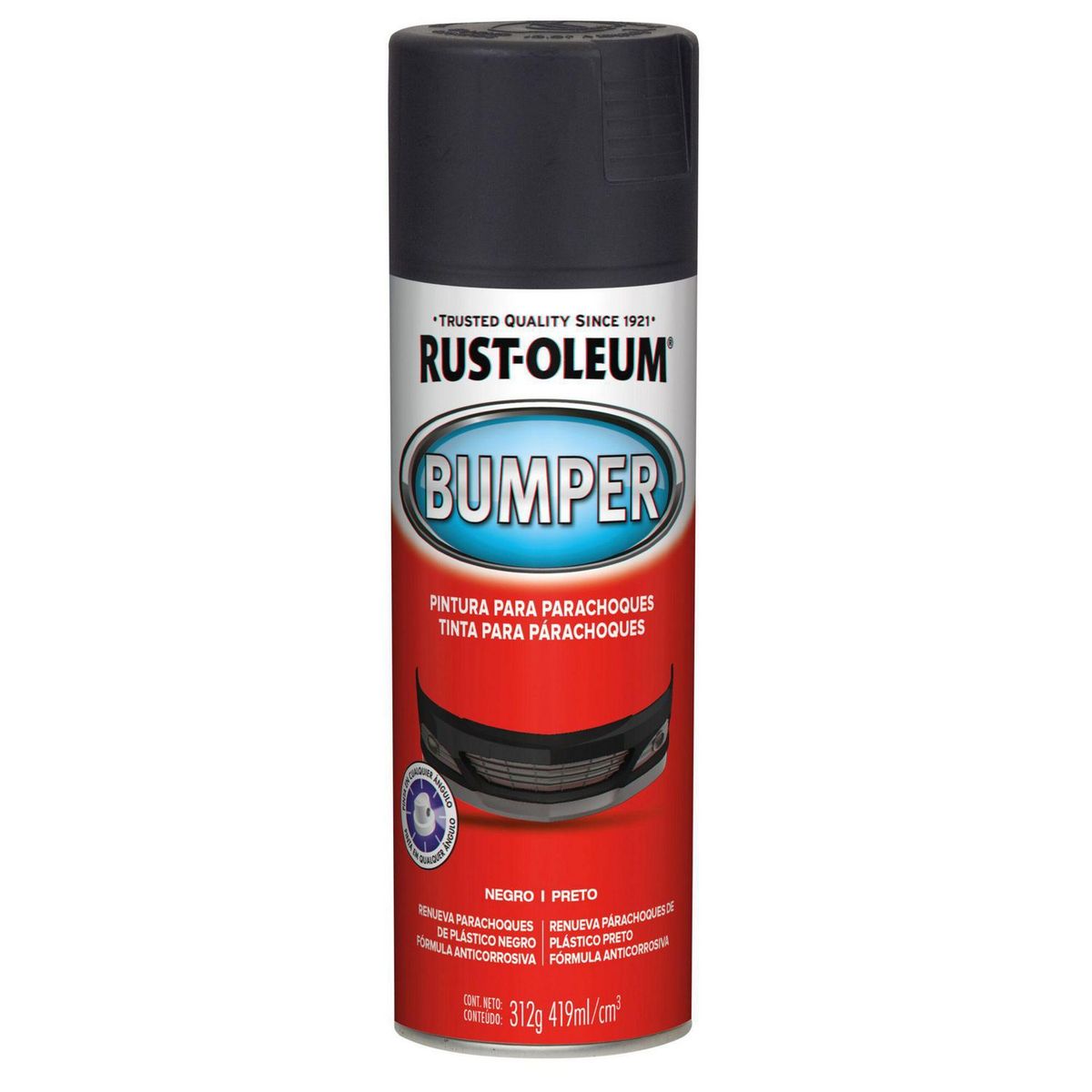 RUST OLEUM - Pintura para Parachoques Negro 312Gr.