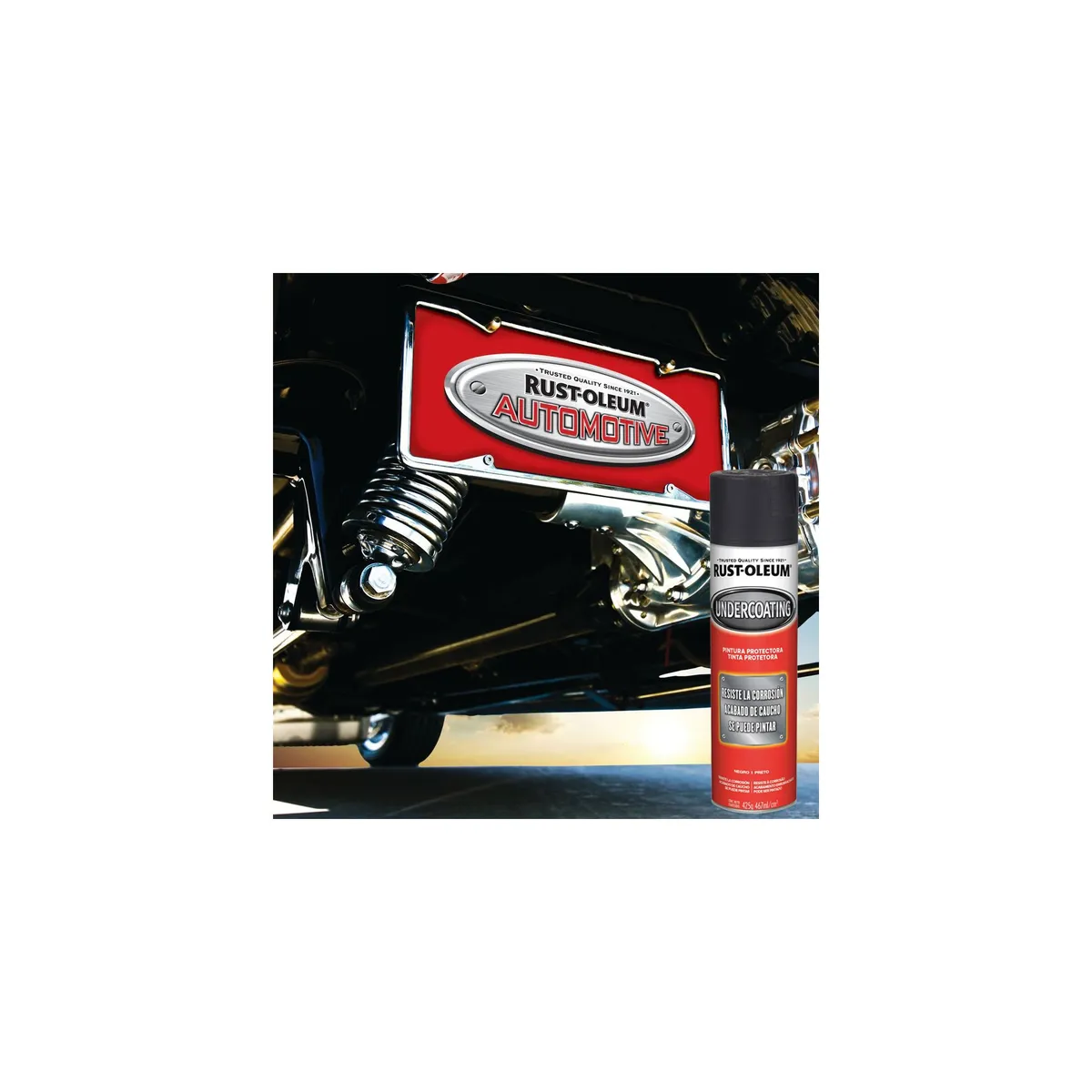 RUST OLEUM - Pintura Undercoating Negro 425Gr.