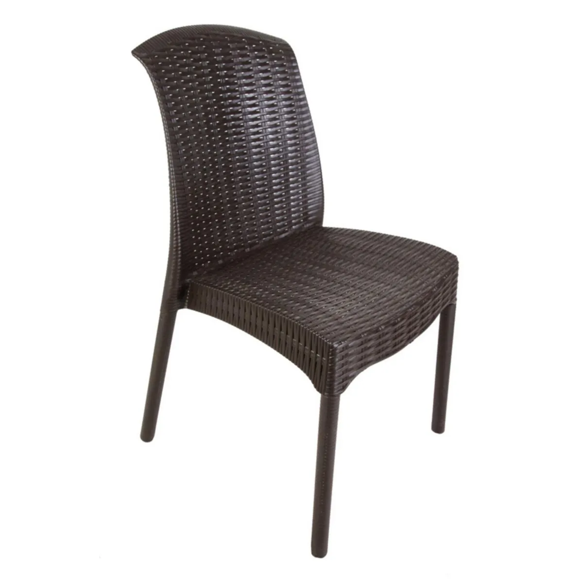 Silla de Plástico tipo Ratan Marron, marca REYPLAST - Foto 2