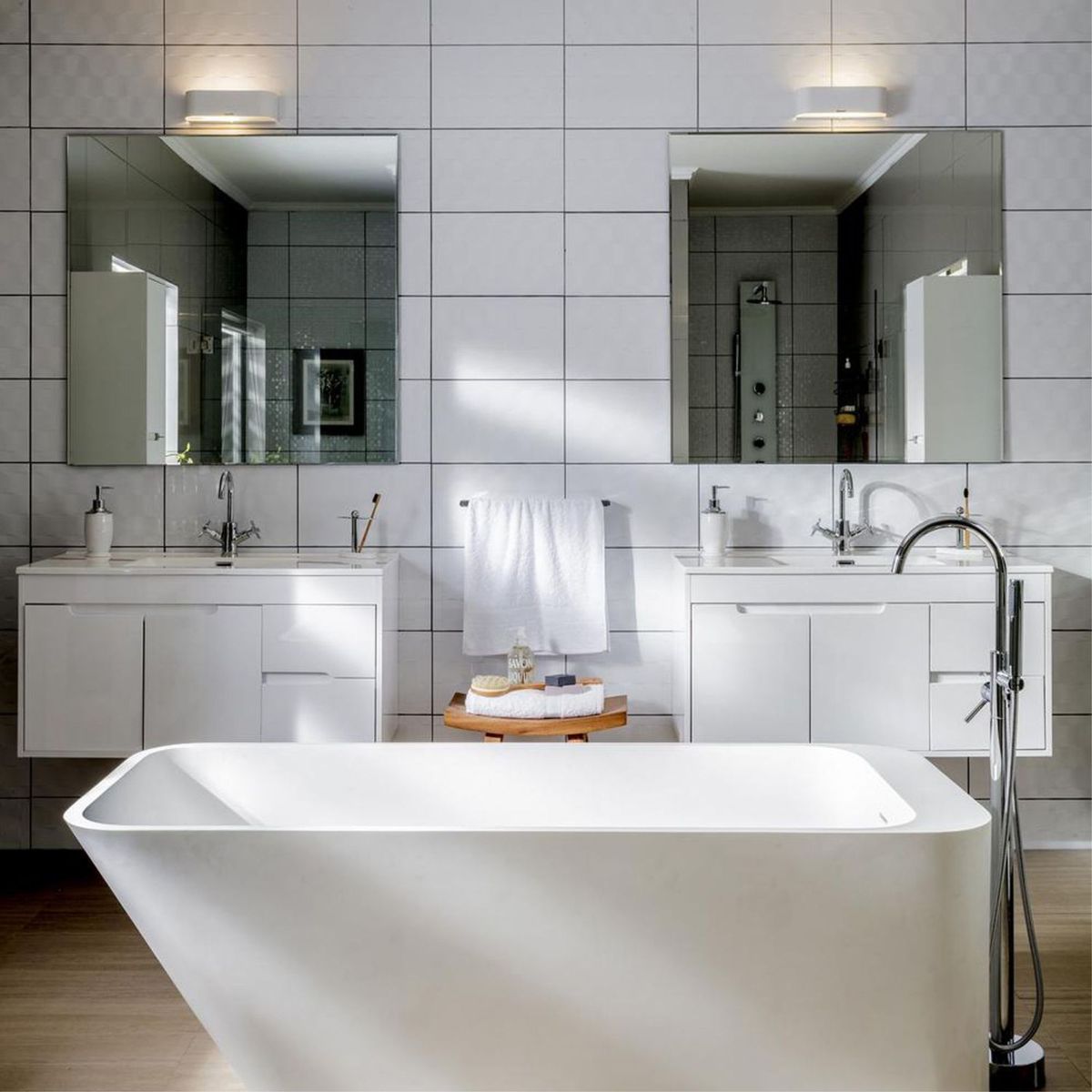 Cerámica Blanco Liso 25X40cm 1.5m2 Olas, marca KARSON - Foto Principal