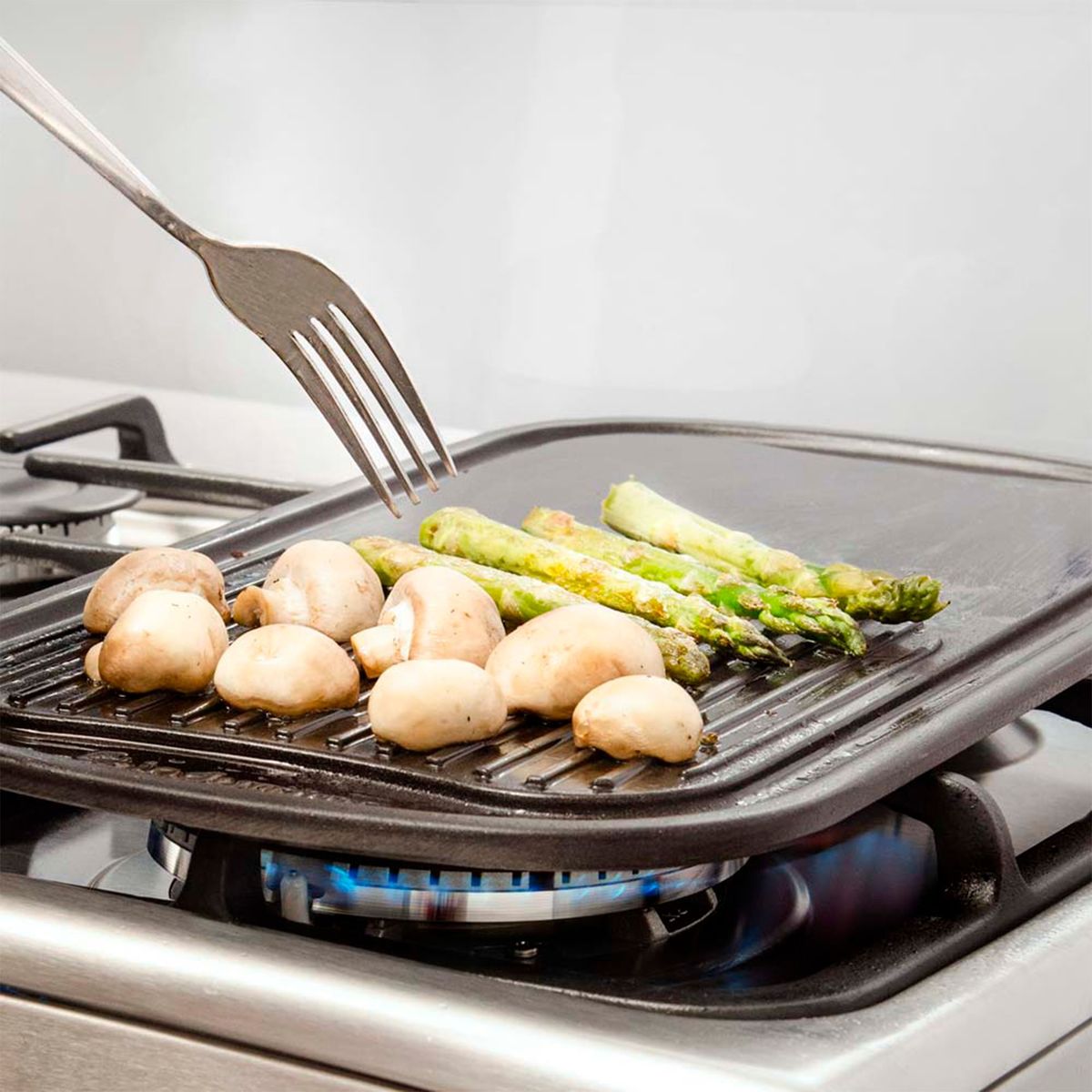 INDURAMA - Cocina Indurama a Gas 6 Hornillas Galicia Quarzo Croma