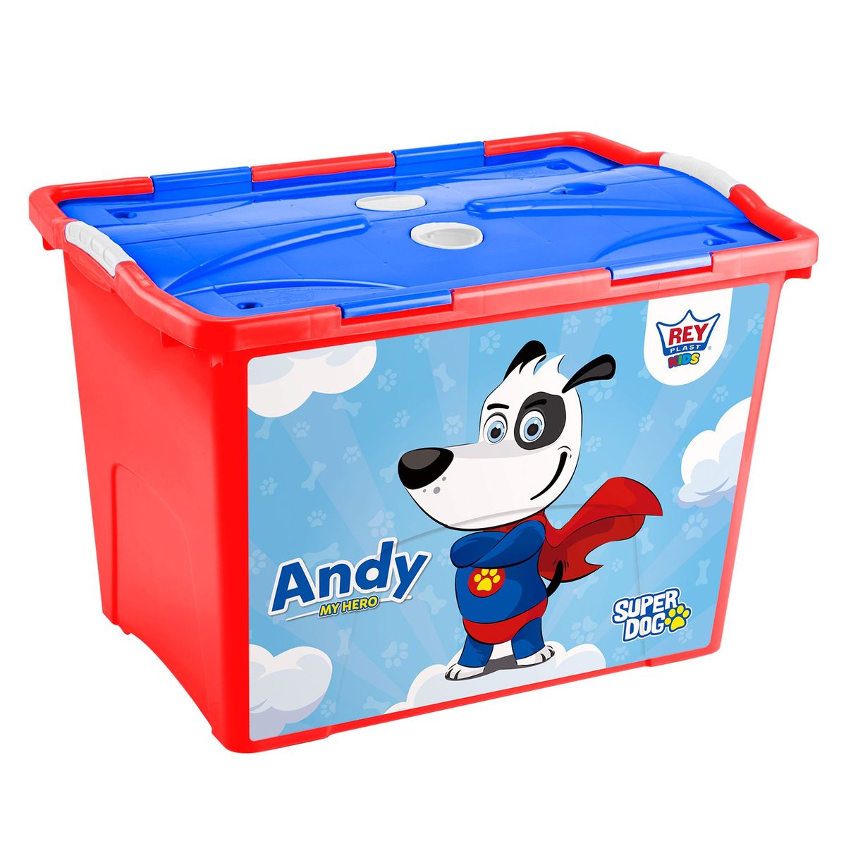 REYPLAST - Baúl con Ruedas #70 Reyplast 50.7L Rojo