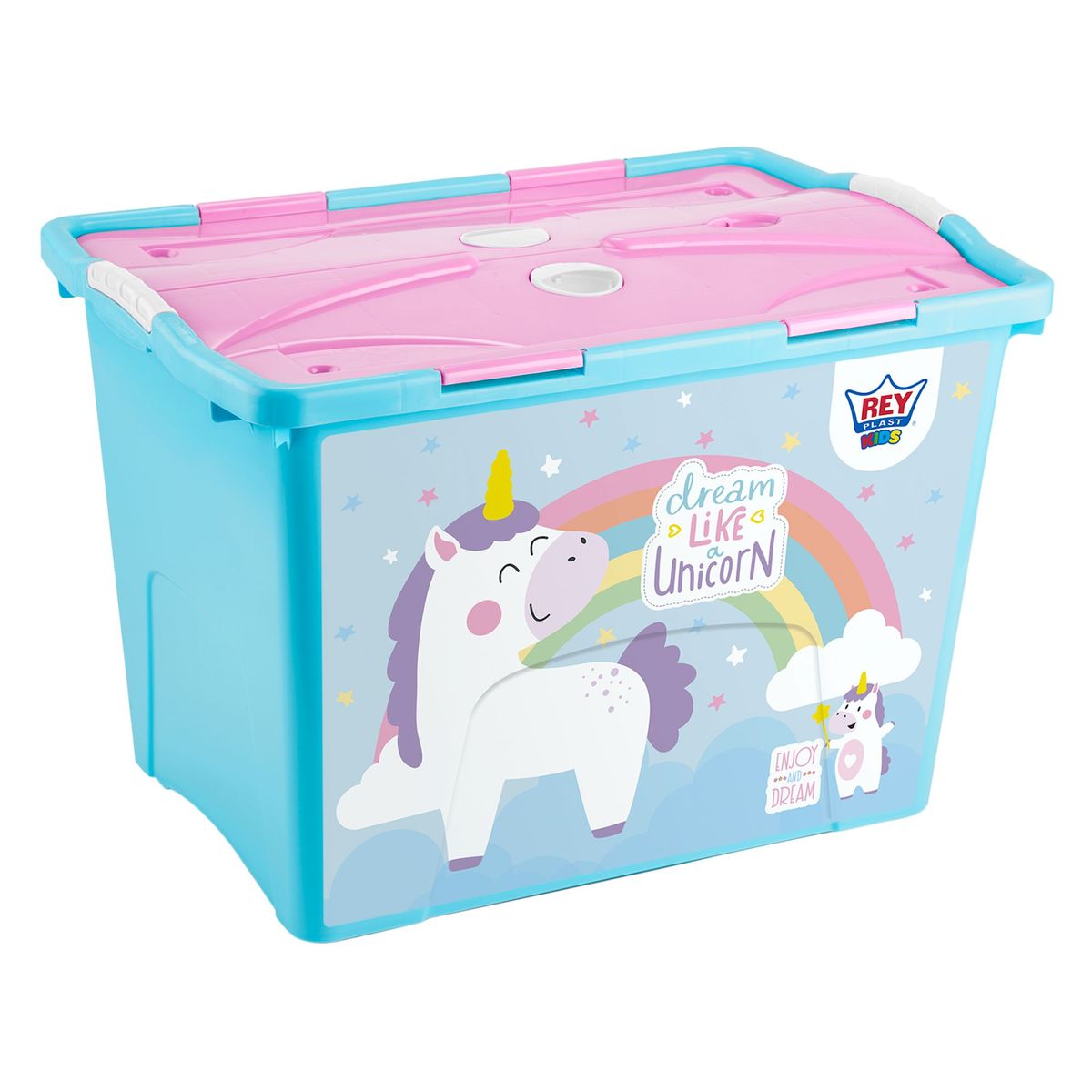 REYPLAST - Baúl con Ruedas #70 Reyplast 50.7L Celeste