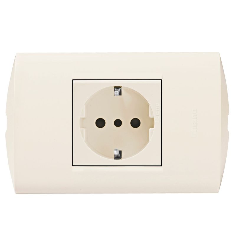 BTICINO - Tomacorriente Schuko Modus Style Marfil