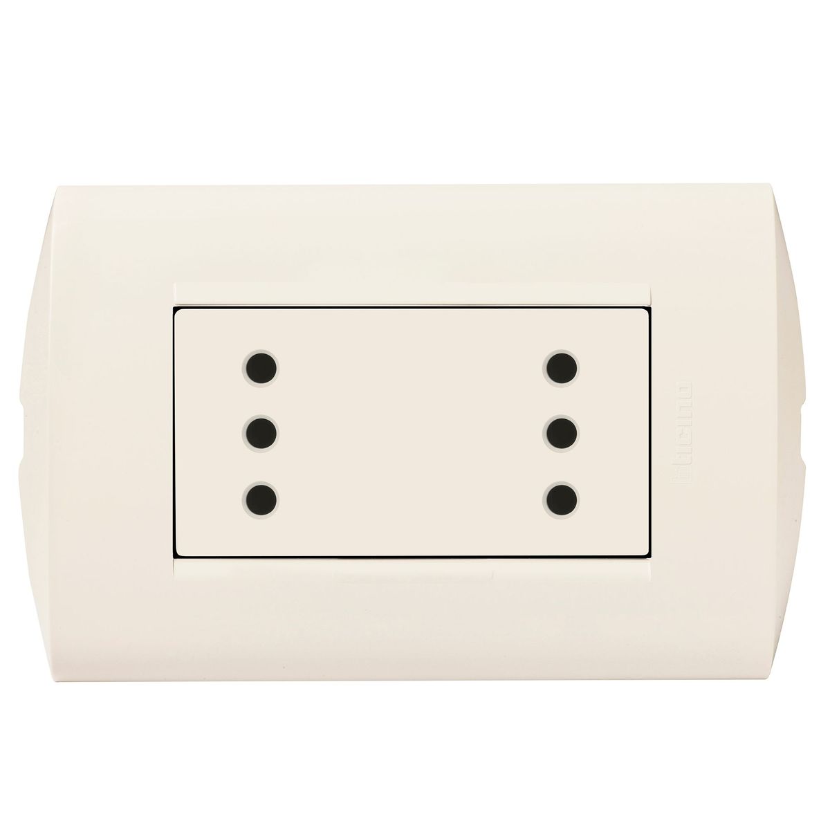 BTICINO - Tomacorriente Doble 3 Puntos Modus Style Marfil