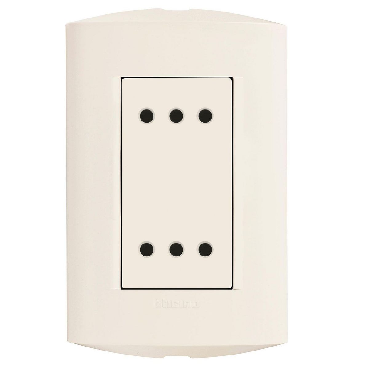 BTICINO - Tomacorriente Doble 3 Puntos Modus Style Marfil