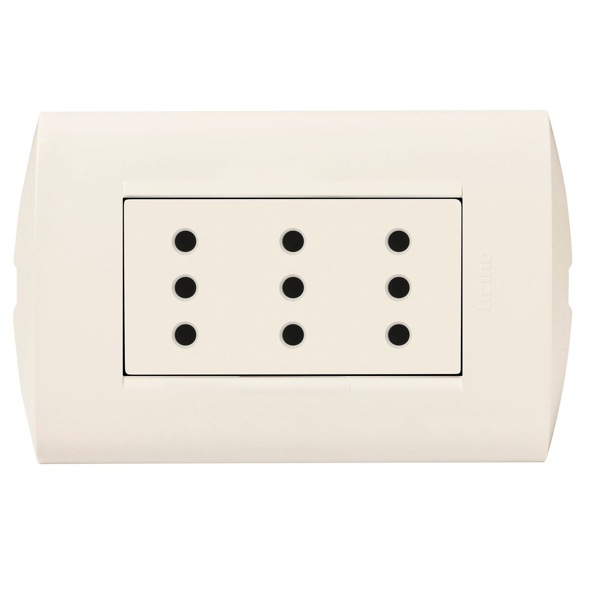 BTICINO - Tomacorriente Triple 3 Puntos Modus Style Marfil