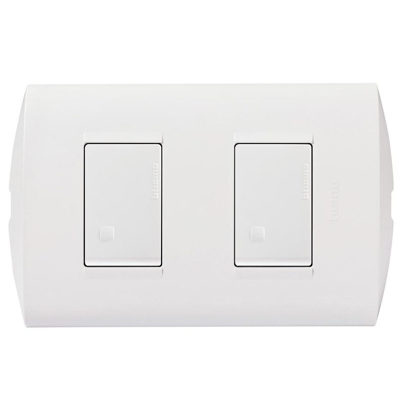 BTICINO - Interruptor Doble Bticino Modus Style Blanco