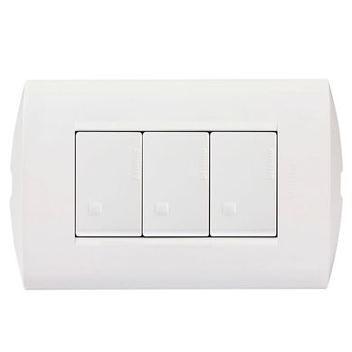 Interruptor Triple Bticino Modus Style Blanco