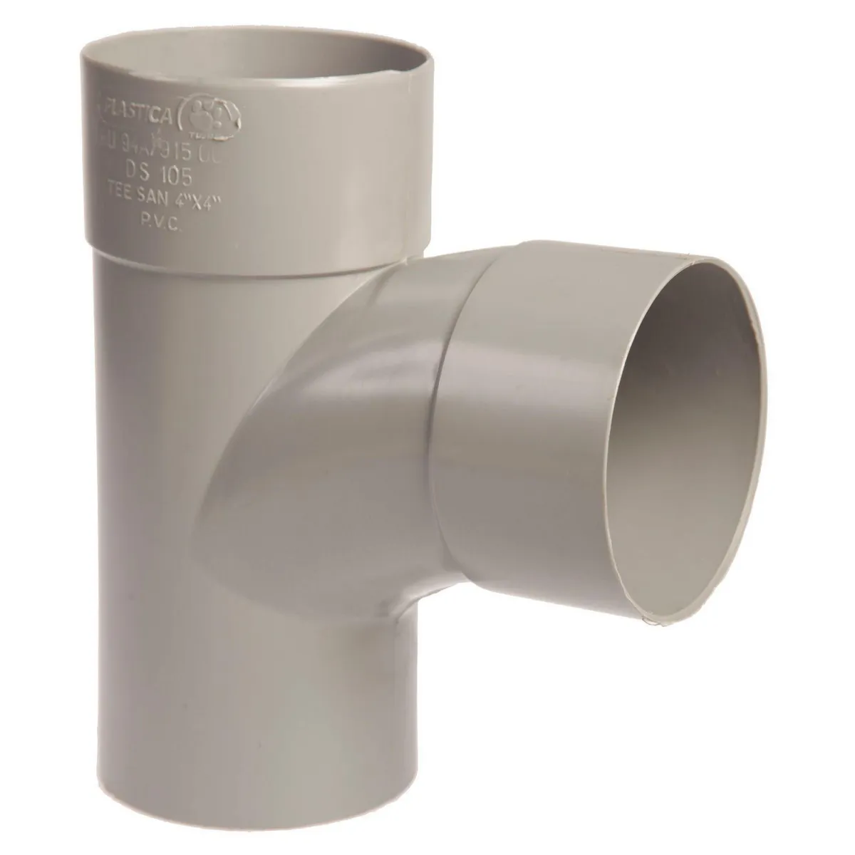 PLASTICA - Tee sanitaria 4 " PVC Plastica Desagüe