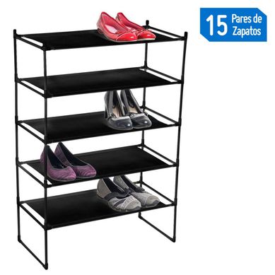 Zapatera 5 Niveles Negra