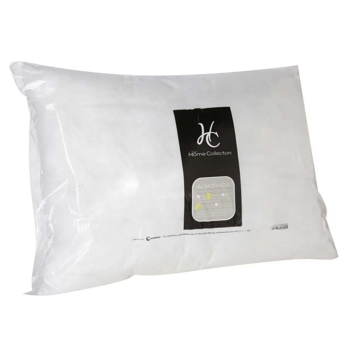 JUST HOME COLLECTION - Almohada Estándar Mediana 65x50cm