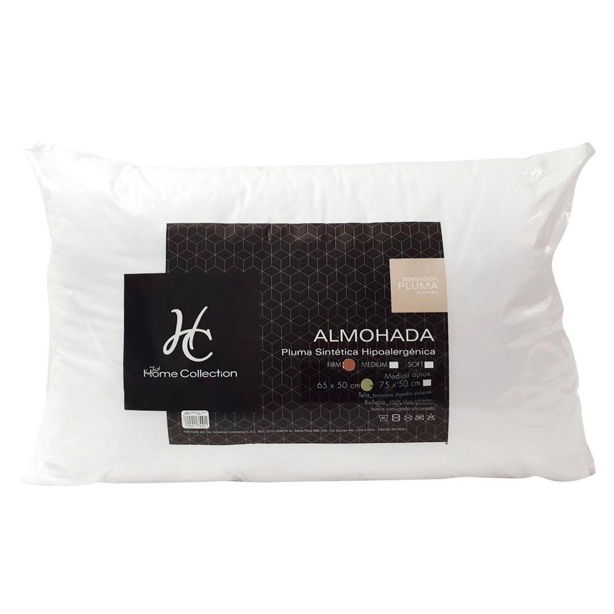 JUST HOME COLLECTION - Almohada Estándar Firme 65x50cm