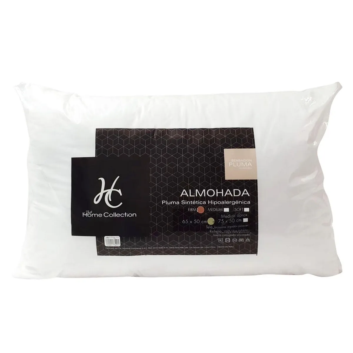 JUST HOME COLLECTION - Almohada Estándar Firme 65x50cm