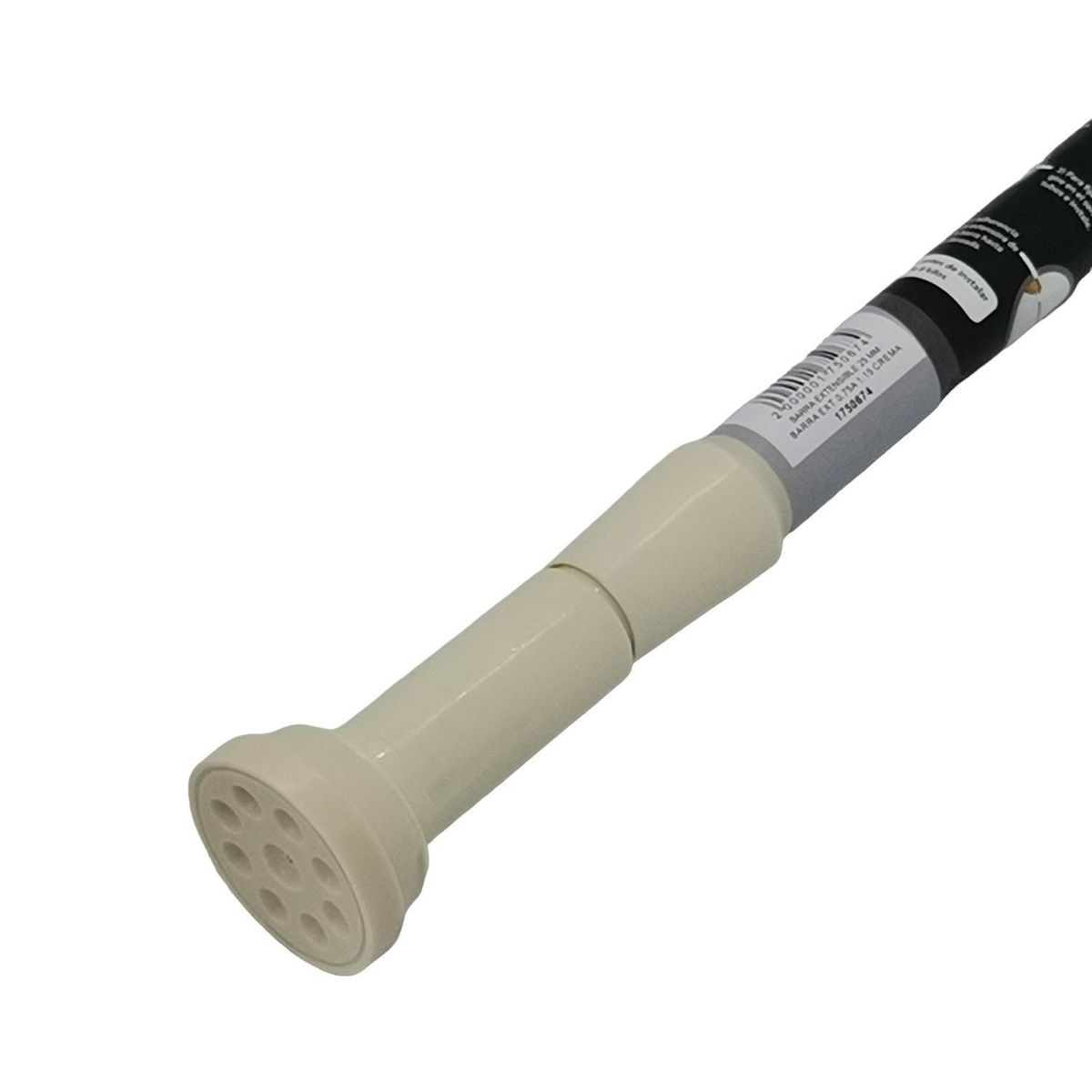 METALHSA - Barra extensible crema 0.75 - 1.15m