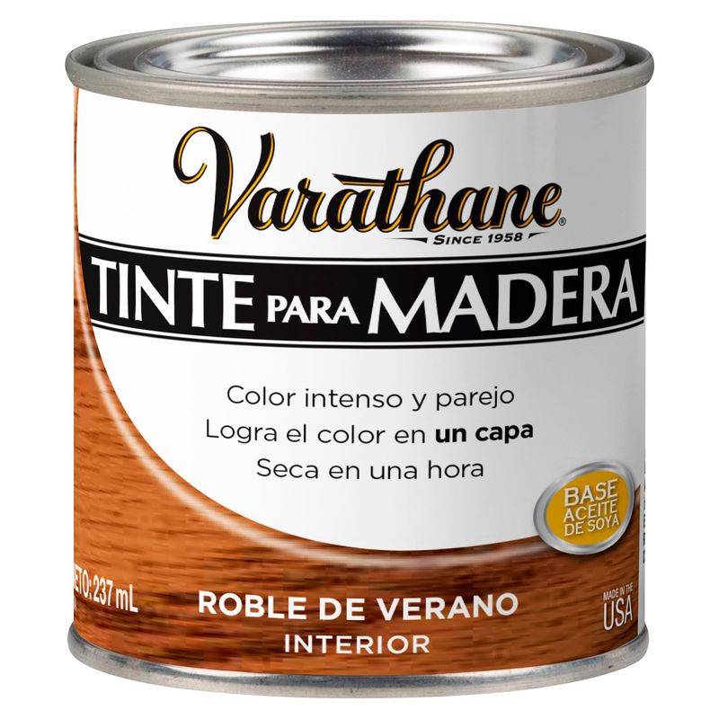 VARATHANE - Pintura para madera Roble Verano Varathane 0,237L
