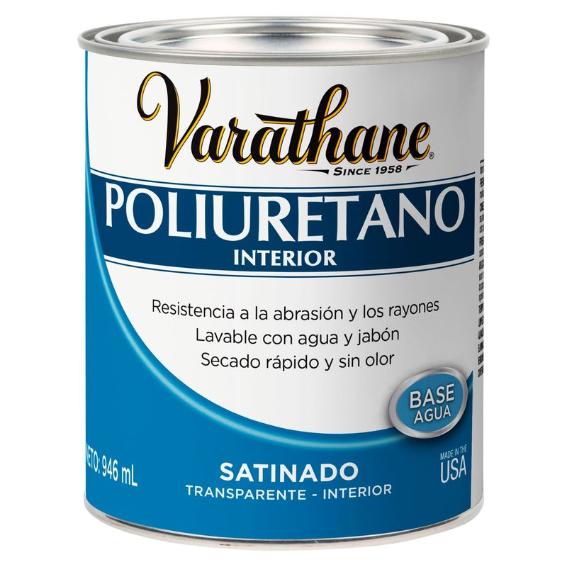 VARATHANE - Pintura para madera interior Satinado Varathane 0,946L