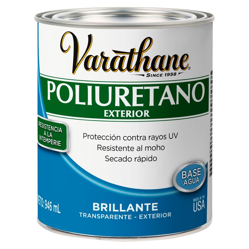 VARATHANE - Pintura para madera interior Brillante Varathane 0,946L