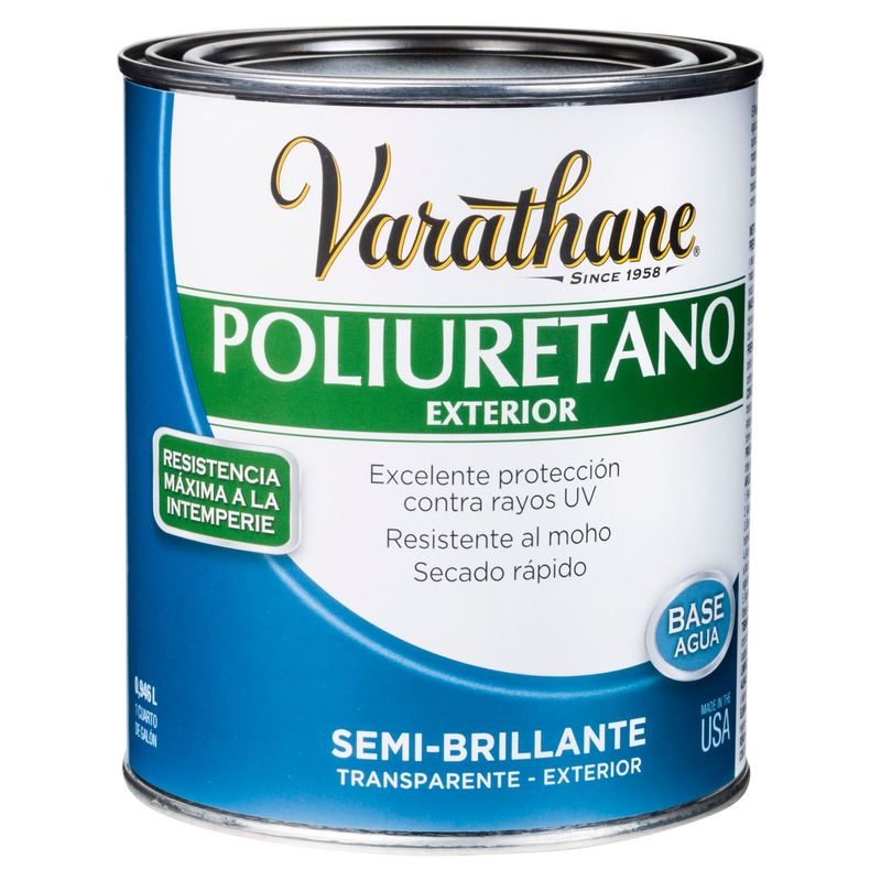 VARATHANE - Pintura para madera exterior Semi Brillante Varathane 0,946L