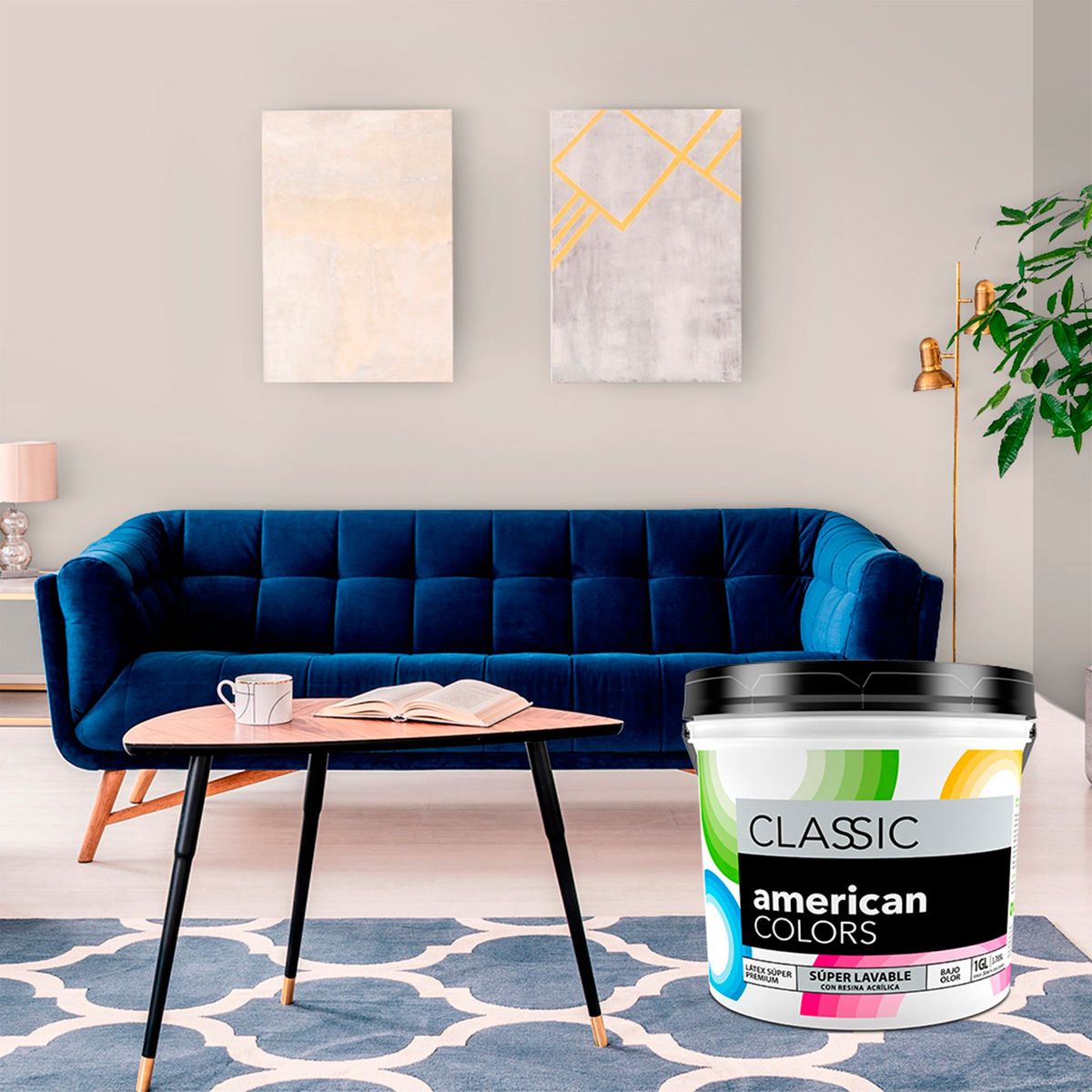 AMERICAN COLORS - Pintura American Colors Gris Cielo 1GL