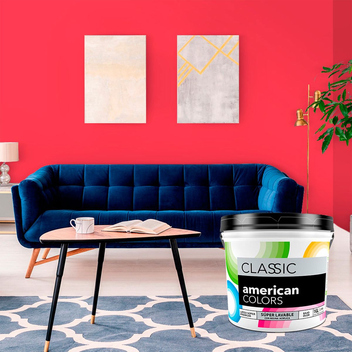 AMERICAN COLORS - Pintura Latex Beige 1 GL