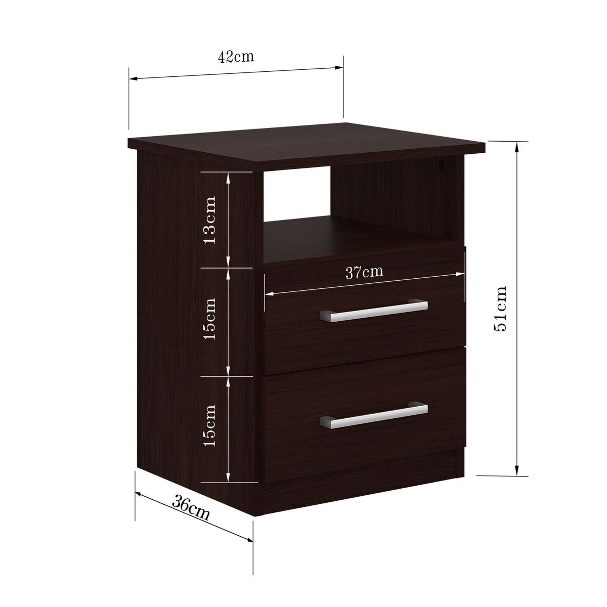 CASA BONITA - Velador 2 Cajones Casa Bonita