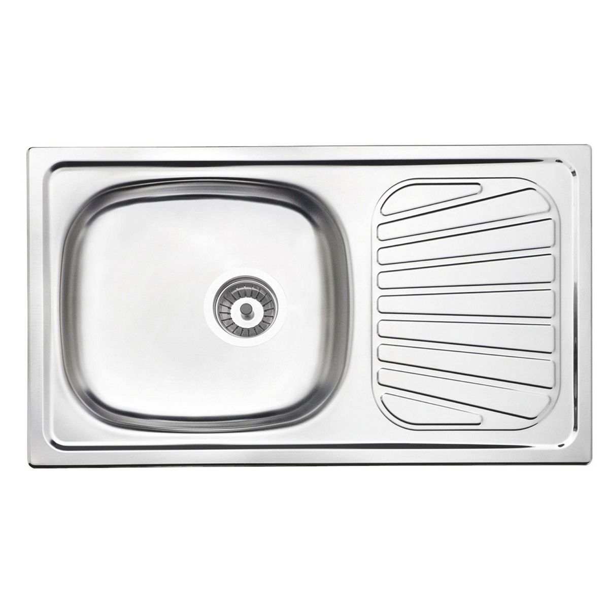 TRAMONTINA - Lavadero de Cocina Acero Inoxidable Tramontina 1 Poza con Escurridero Eco 78x43cm