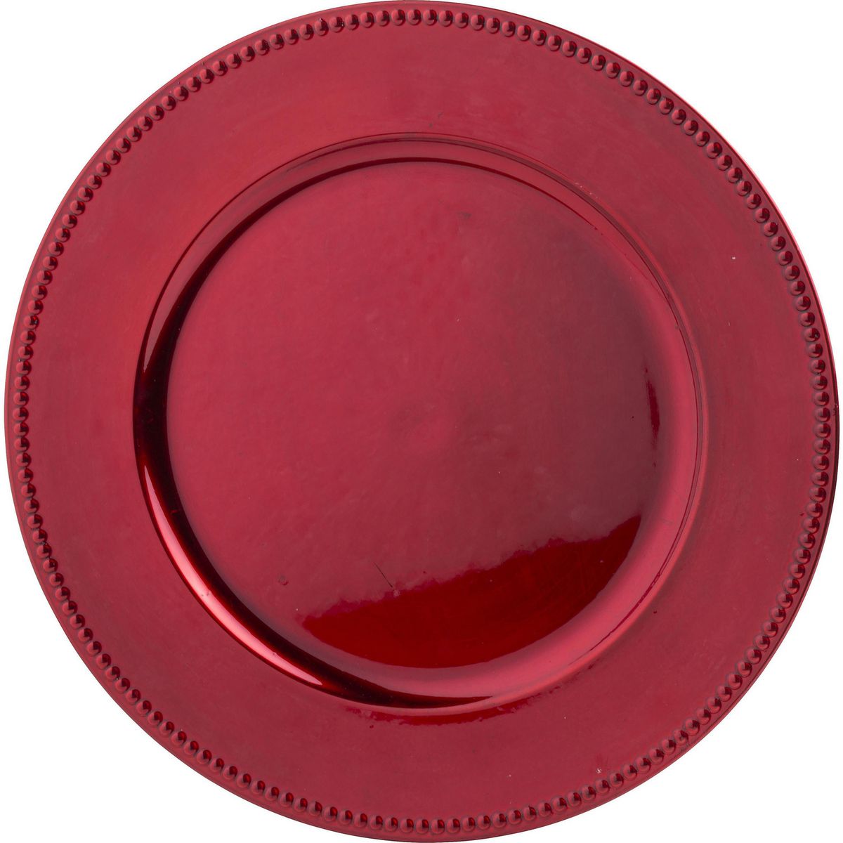 DEAR SANTA - Plato Navidad Circular Rojo 33x3x1.8cm