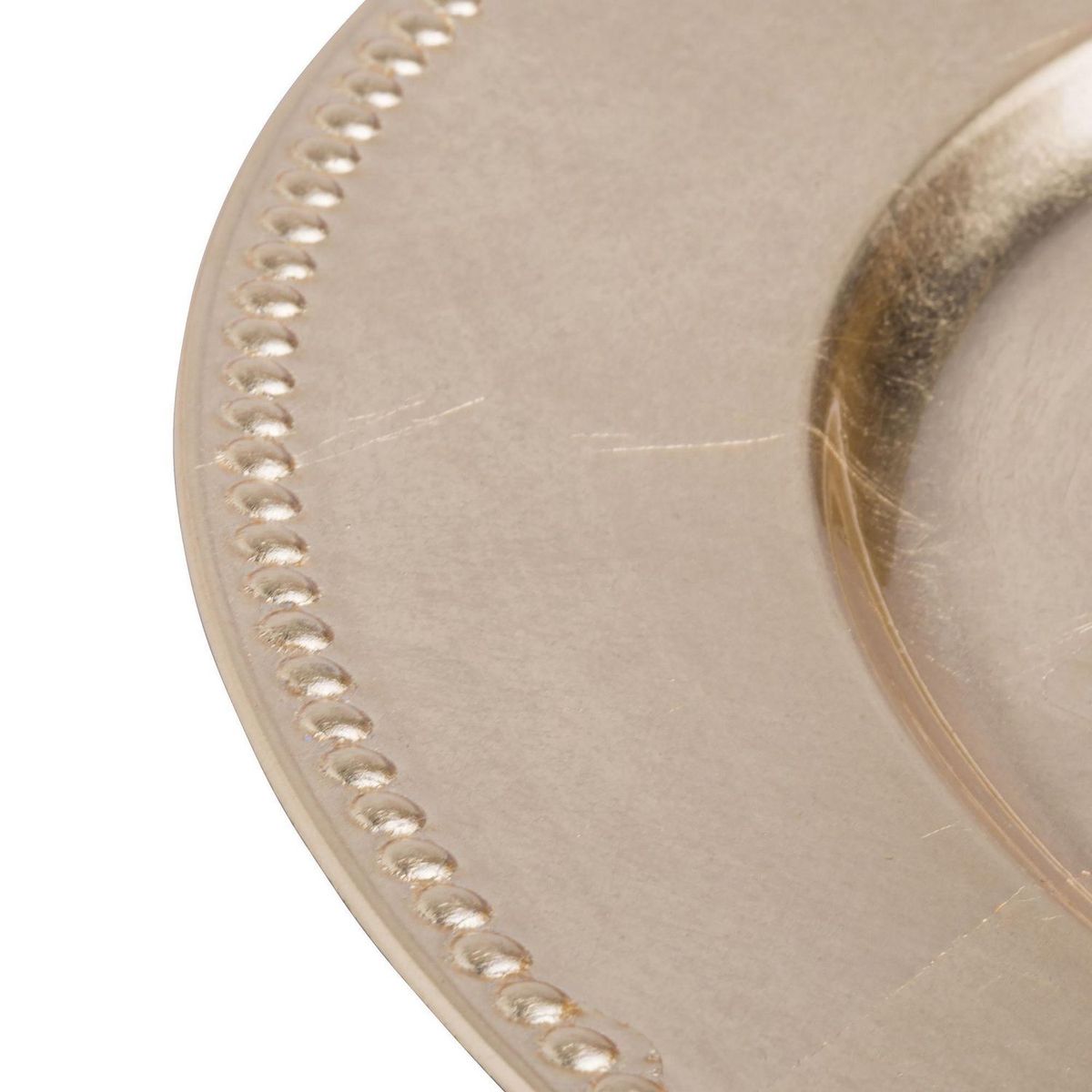 DEAR SANTA - Plato Navidad Circular Dorado 33x33x1.8cm