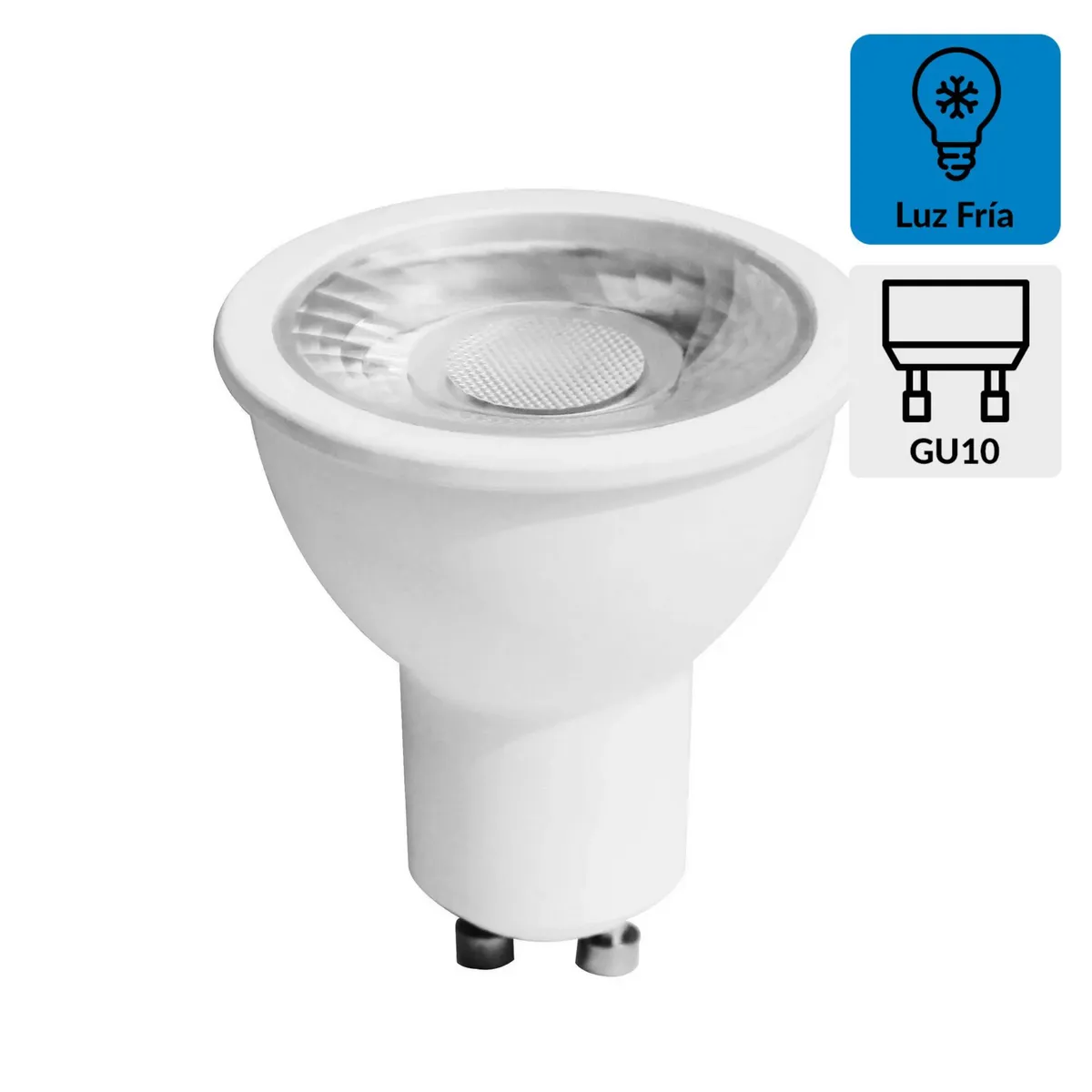 LIGHTECH - Foco Dicroico LED GU10 8W Luz Fría
