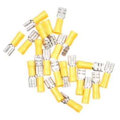 Terminal Aislado 12-10 AWG Amarillo x 25 Unidades