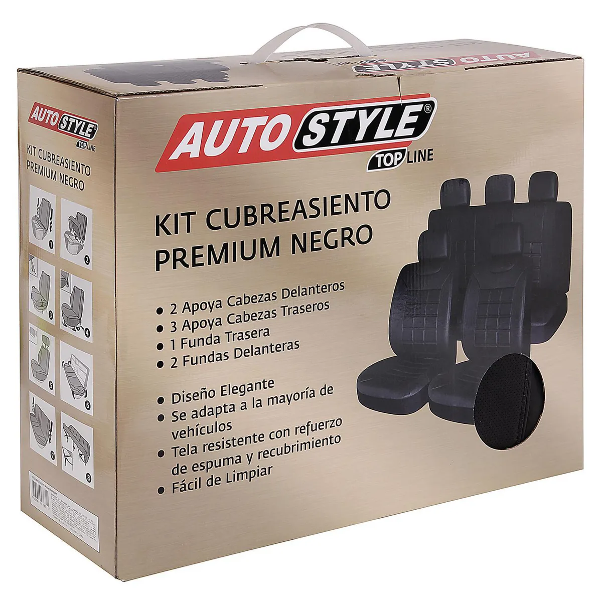 AUTOSTYLE - Funda de Asiento Premium de Tela