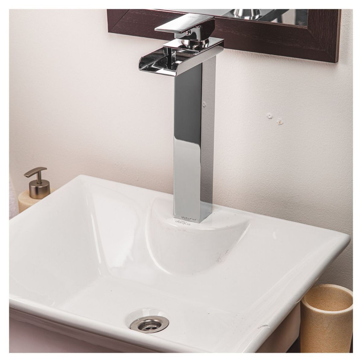 SENSI DACQUA - Llave de Lavatorio Monomando Alto Bacoli