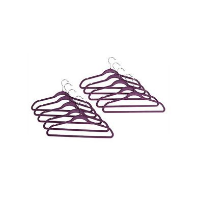 Set 10 Colgadores de Ropa Gamuza