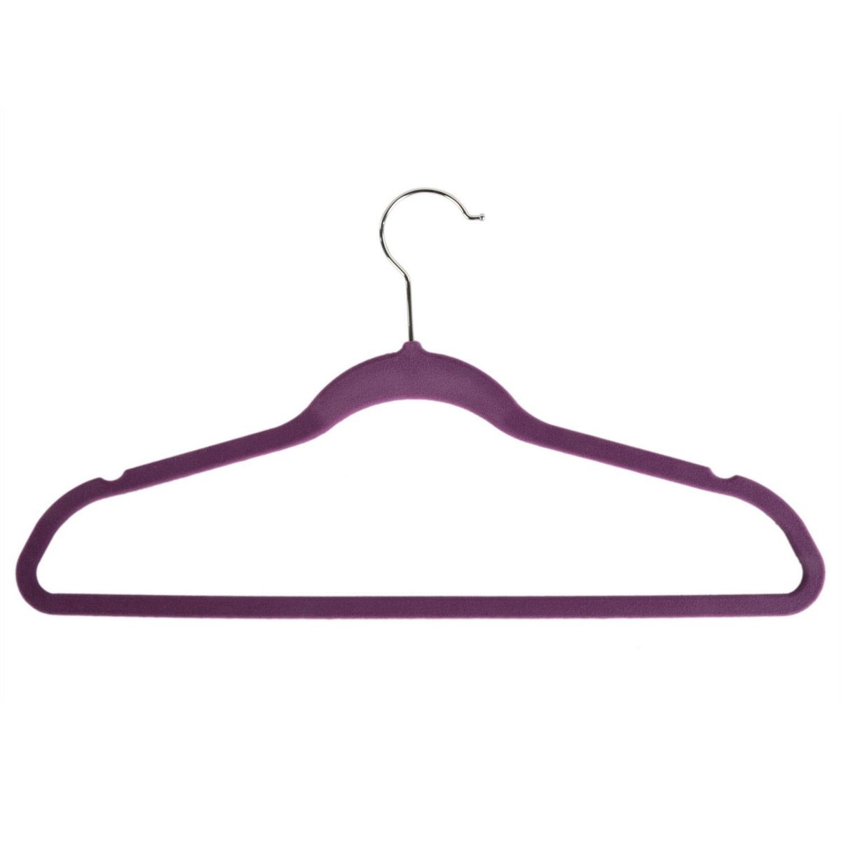 JUST HOME COLLECTION - Set x10 Colgadores de Ropa Gamuza Multicolor