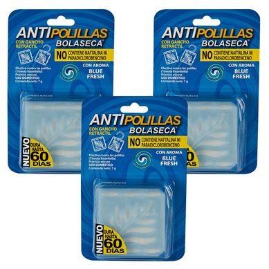 Antipolilla Blue Fresh 3 unid.