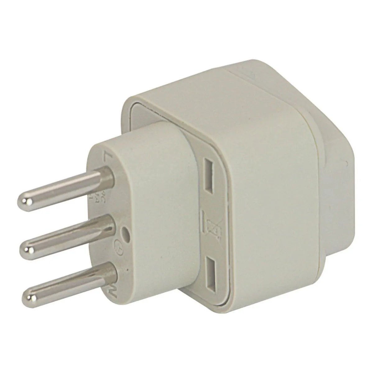 WONPRO - Adaptador universal Wonpro 10A 250V Tres En Linea Gris