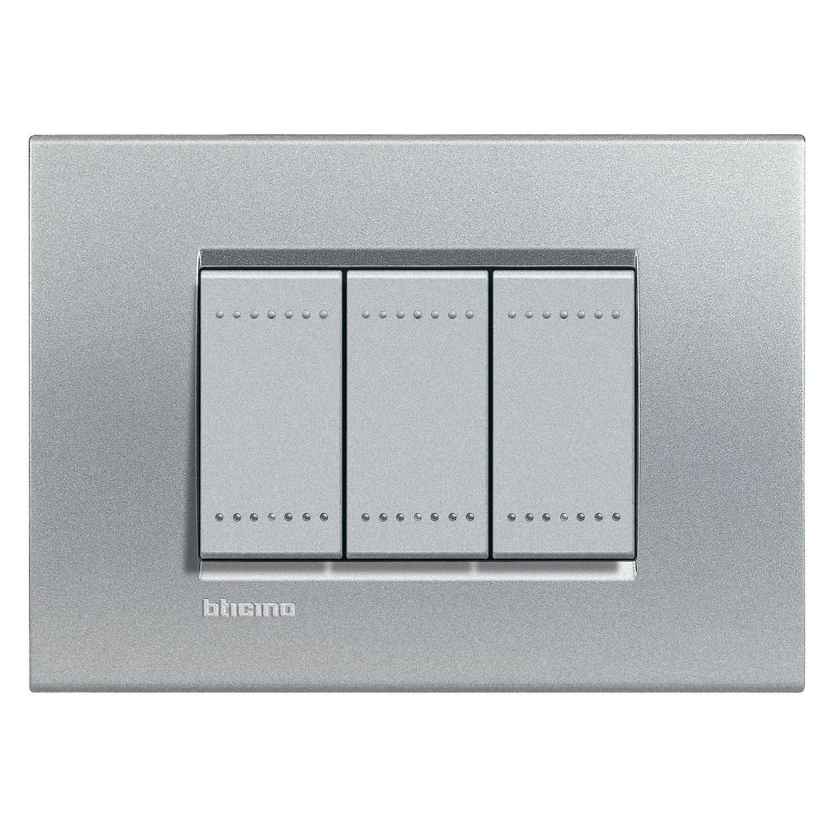 BTICINO - Placa Living Light Gris Plata