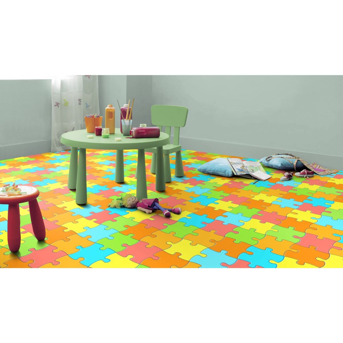 PISOPAK - Pisos Vinílico para Niños Rompecabeza 3mm - Venta por metro cuadrado