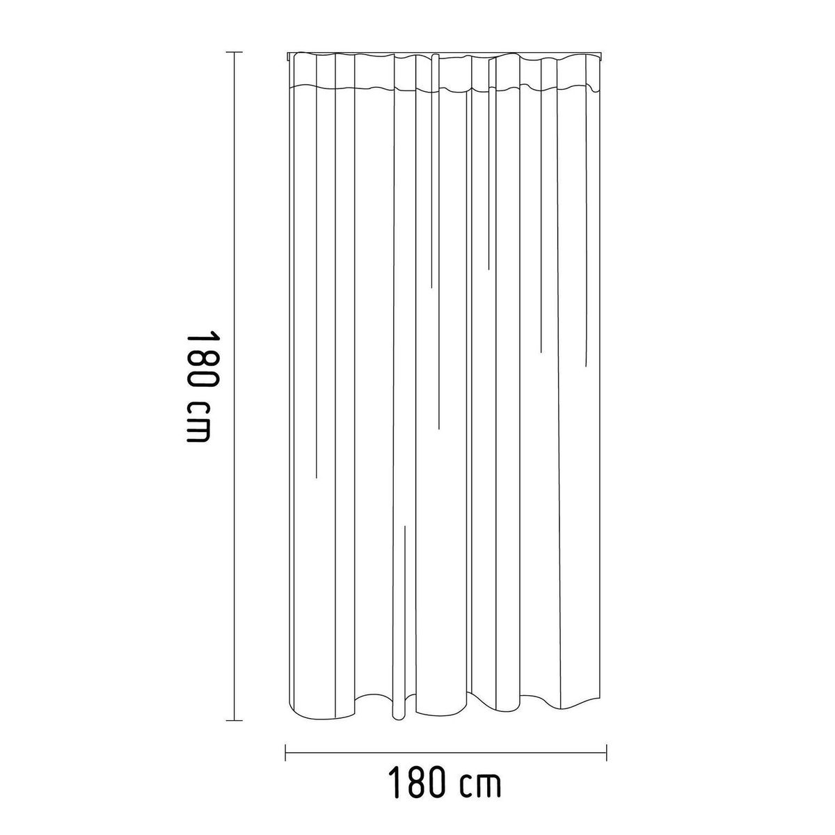 JUST HOME COLLECTION - Cortina de Baño Color Dots 180x180cm