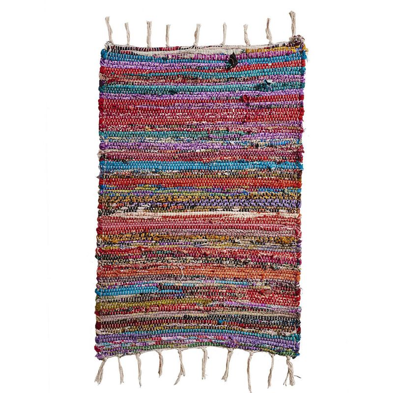 JUST HOME COLLECTION - Alfombra Rectangular Fucsia Chindi
