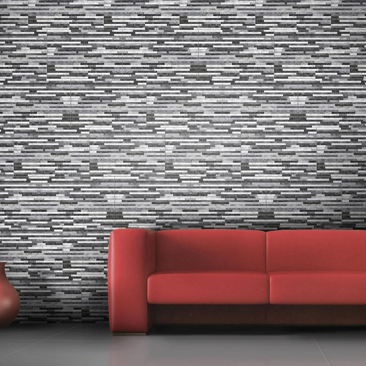 SAN LORENZO - Cerámica Gris Fachaleta 45x28cm 1.7 m2 Harmony