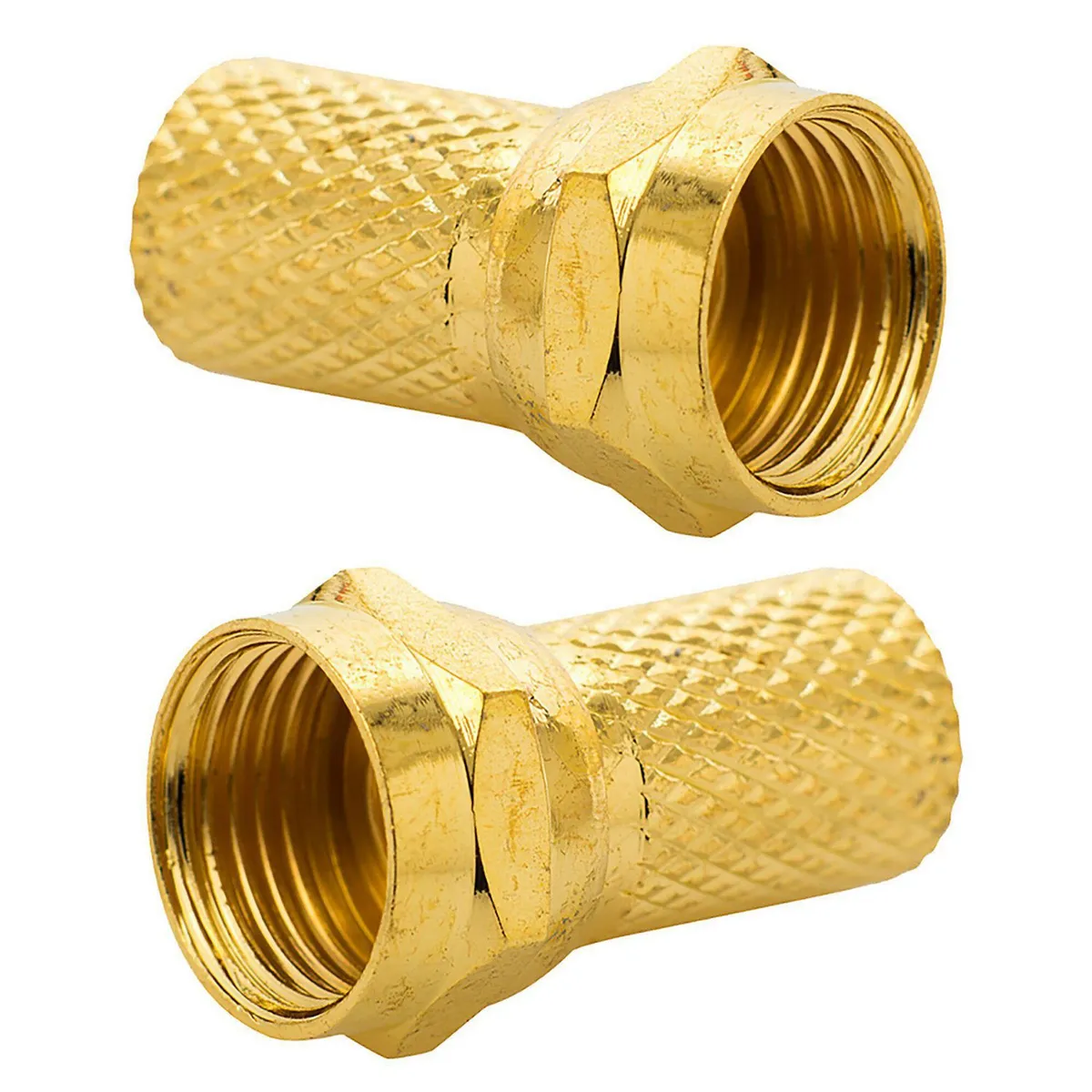 DAIRU - Conector Atornillable RG59 Dorado