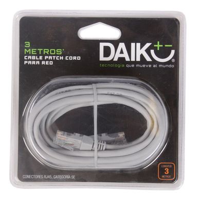 Cable Patch Cord para Red 3 mt