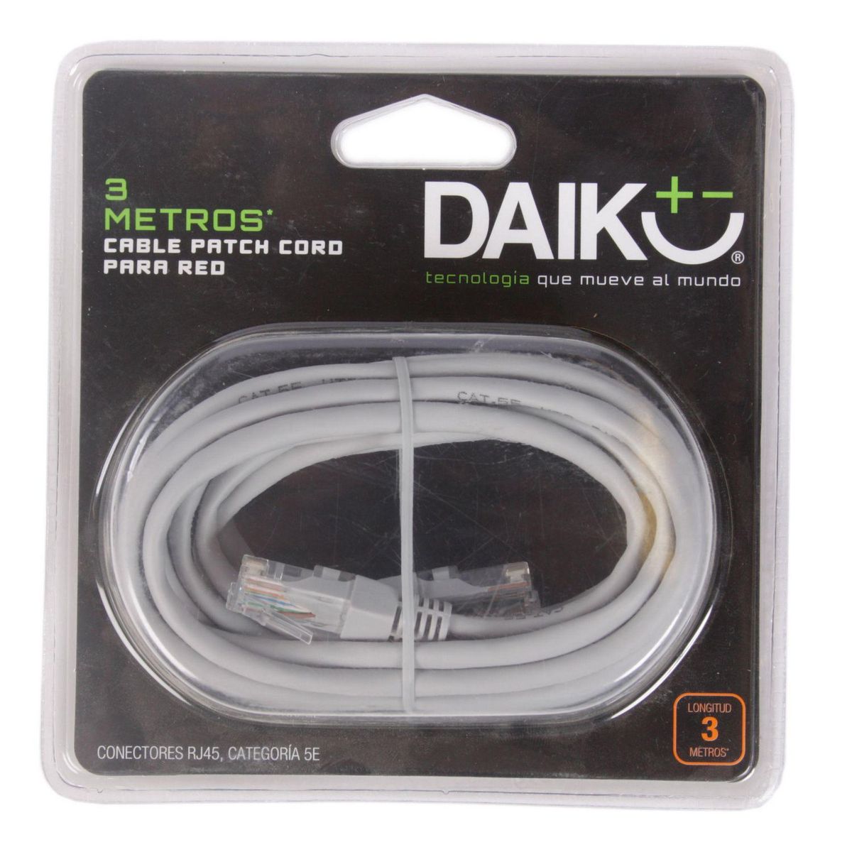 MACROTEL - Cable Patch Cord para Red 3 mt