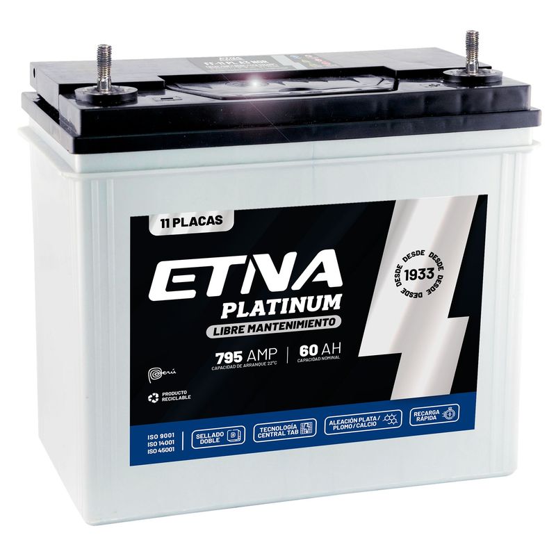 ETNA - Batería para Auto 11 Placas 56Ah FF/11 PL P/D